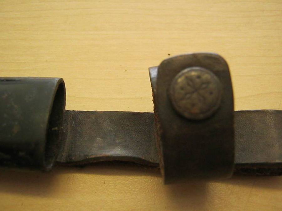 WW 1 German trench knife complete with scabbard.